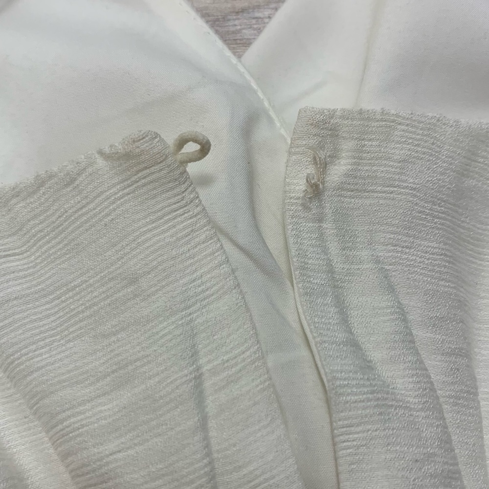 Saints & Secrets Smocked White Mini Dress - Picture 9 of 9